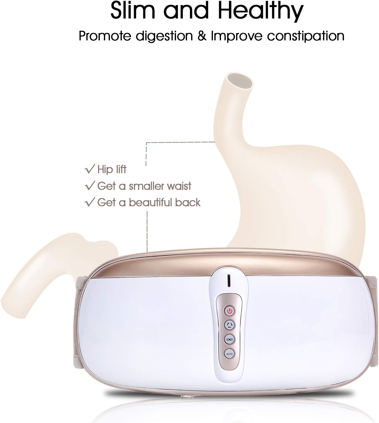 OWAYS Slimming Belt, Weight Loss Machine for Women, Adjustable Vibration Massage with Mild Heat, 4 Massage Modes, Belly Fat Burner, Promote Digestion, NOT Cordless: Sports & Outdoors
