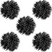 TecUnite 5 Pack Mini-Size Lapel Lavalier Microphone Furry Windscreen Muff (Gray)