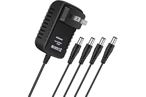 J-ZMQER AC Adapter Replacement for Lemax Lighted Accessory # 74707 74706 74254 94563 74295 84428 44242 94565 94566 94527 94564 Christmas Village Spooky Town 4.5VDC - 5V Power Supply Charger