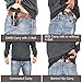 Lirisy Leather IWB Holster | Inside The Waistband Concealed Carry Gun Holster for Glock 17 19 22 23 32 33 / S&W M&P Shield / Springfield XD XDS and Similar Handgun Pistols