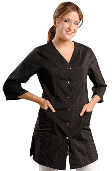 Amazon Com Jmt Beauty 3 4 Sleeve Black Salon Smock Xxxl 18 20