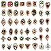 Ownsig 48pcs Big Rhinestones for Nails Colorful Nail Crystals 3D Nail Charms Diamonds for Nails (48Pcs Colorful)