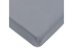 Fitted Sheet for The Milliard Trifold Mattress, Super Soft and Cozy Washable Grey Sheet (Queen, 6")