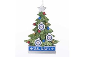 Kurt S. Adler, Inc. YAMNA2181 Kurt Adler 4.5" U.S. Navy Christmas Tree Ornament