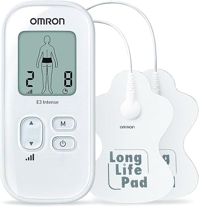 Omron E3 Intense Portable TENS Machine for Pain Relief 6 Pre-Set Programs