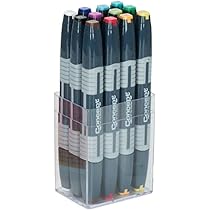 Amazon.com : Concept 12 Pc Dual Tip Art Markers Set, Artist