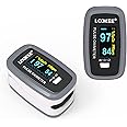 LOOKEE LK50D1 Deluxe Fingertip Pulse Oximeter | Proudly Canadian | Oxygen Therapy Monitor | Finger SpO2 Blood Oxygen Saturati