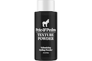 Pete & Pedro TEXTURE POWDER - Texturizing and Volumizing Styling Powder For Men & Women | Adds Mega Volume & Texture, Matte Finish, Root Lifting & Restyleable Hold | As Seen on Shark Tank, 0.33 oz.