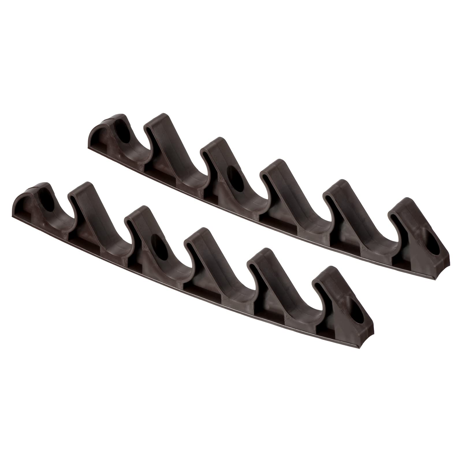PATIKIL Chaise Adjustment Bracket, 2 Pack 5 Position Lawn Yard Multi Position Back Support Adjuster for Outdoor Lounge Patio, Brown