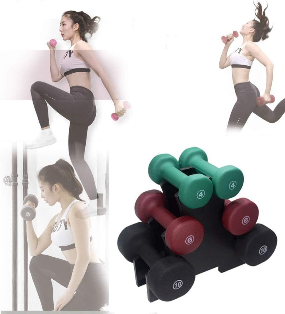 Dumbbell Racks Dumbbell Hex Dumbbell Dumbbell Ms. Home Fitness Equipment Thin Arm Men and Children Small Beginner (Color : Black, Size : 19kg)