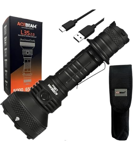 ACEBEAM L35 Super Bright 5000 Lumen 480 Meter Throw Dual Switch