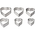 Ateco Snowflake Cutter, 7804 Heart, 6 pcs, Stainless Steel
