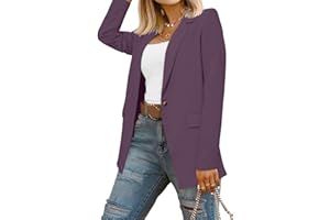 CRAZY GRID Women Business Casual Blazers with Lined Professional Work Suit Jacket with Pockets