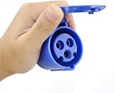 ZCYKJ 16A 240V Blue 3 Pin Site Trailing Plug Socket Hook Up Set view 5