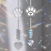 Dog Memorial Gifts, Pet Loss, Pet Sympathy, Thoughtful Dogs and Cats Remembrance, Pet Memorial Crystal Paw Print Suncatcher, Bereavement Gifts, pet Loss Sympathy Gift