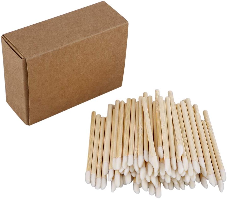 LIDEBLUE 100pcs Disposable Makeup Applicators Lipstick Applicators