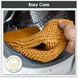 Emma Barclay Noodle Soft Touch Non-Slip Bath Rug Ochre 40x60cm view 5