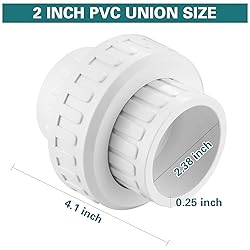 2" PVC Union Coupling Pipe Fitting, PVC Adapter
