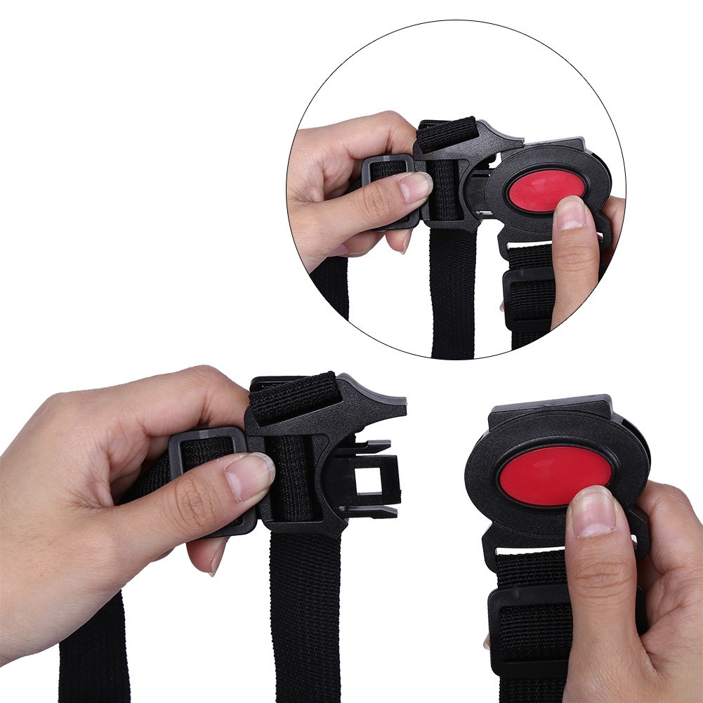 5 Point Harness Baby Chair Stroller Adjustable Kids Child Pram Strap for Children High Chair Pushchair Booster Replacement Black