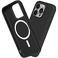 RhinoShield SolidSuit Case Compatible with Magsafe for [iPhone 15 Pro] | Shock Absorbent Slim Design Protective Cover with Premium Matte Finish 3.5M / 11ft Drop Protection - Classic Black