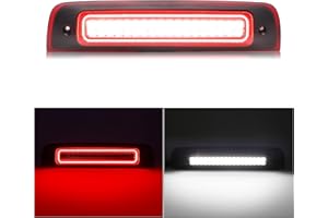 SHINEFIT LED Third 3rd Brake Light Compatible with Ram 1500 2009-2018/ Ram 2500 3500 2010-2018/ Ram 4500 5500 2011-2018, Clear Lens Rear Center High Mount Stop Brake Light Cargo Lamp