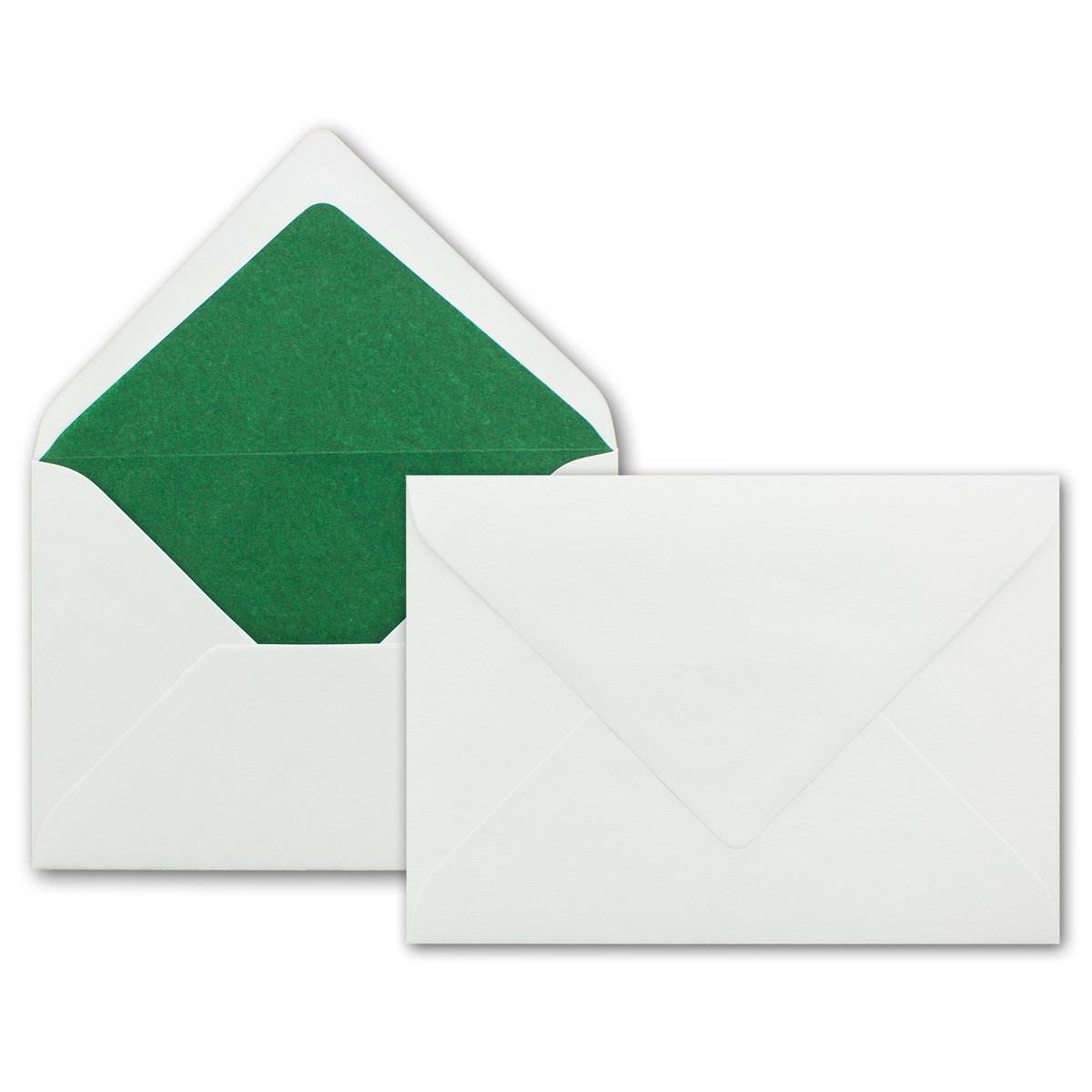 Neuser Brightly Coloured Envelopes B6 176 x 125 mm, Moisture Seal | Fully Lined | Full Package 25 Umschläge 23-Dunkelgrün