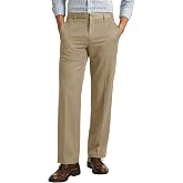 WANMINHAI Mens Dress Pants, Hidden Expandable Waist Straight Fit Slacks | Flat Front, Wrinkle Resistant, Button &amp; Zip Fly, Belt Loops, 4 Pockets, Machine Washable, Office and Travel