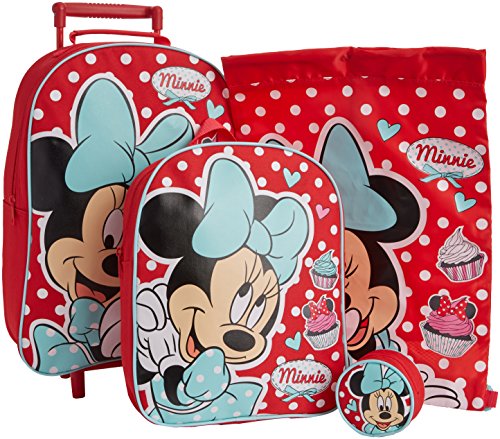 Disney Minnie Mouse Travel Set ( Carry Case- Luc knapsack - Mini Pouch )