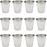 Yansanido 12 Pcs 2.4 Ounce (70ml) Stainless Steel Shot Drinking Cups for Drinking Beer and Wine (12 pcs -2.3 Ounce)