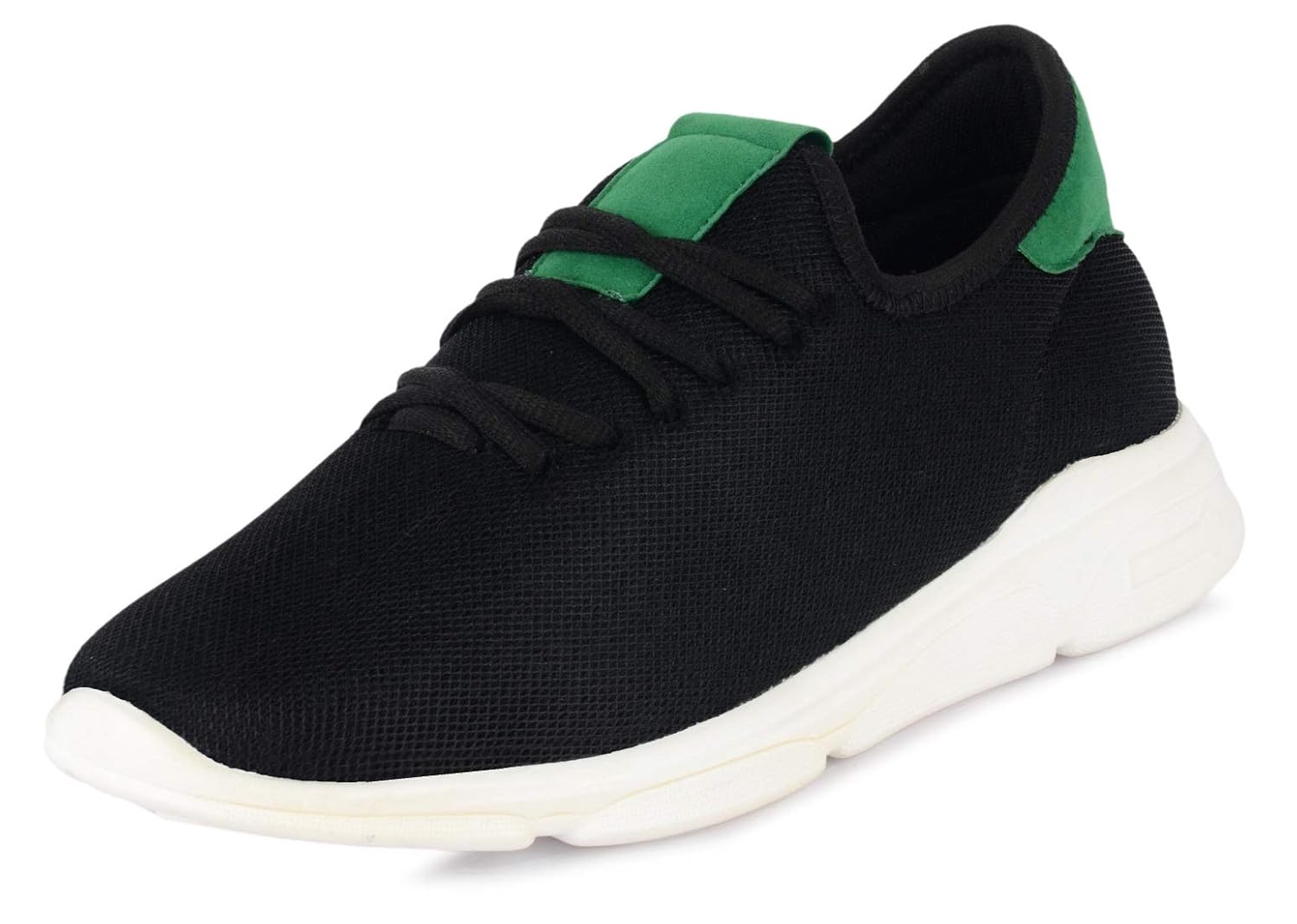 aadi men's black mesh running sport shoes