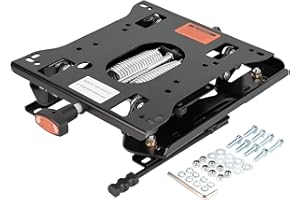 SEATIN Universal Seat Suspension Kit Low Profile Suspension for Zero Turn Lawn Mower Tractor Forklift, Compatible with Most Aftermarket Seats (Suspension with sliding rail)