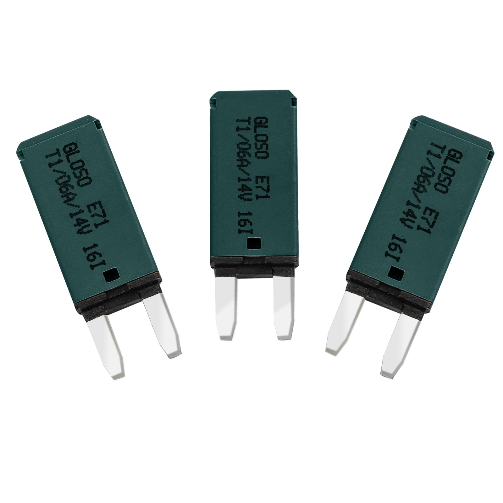 GLOSO Blade Circuit Breaker Mini RV Marine Boat Truck Yacht Auto Reset Audio Solar System Protection ATO ATC 6 Amp 3 PACK E71