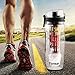 FEM0R 32 oz. Infuser Water Bottle - Leak Proof, Wide Mouth BPA-Free, Freezer Ball, Dual Hand Grips