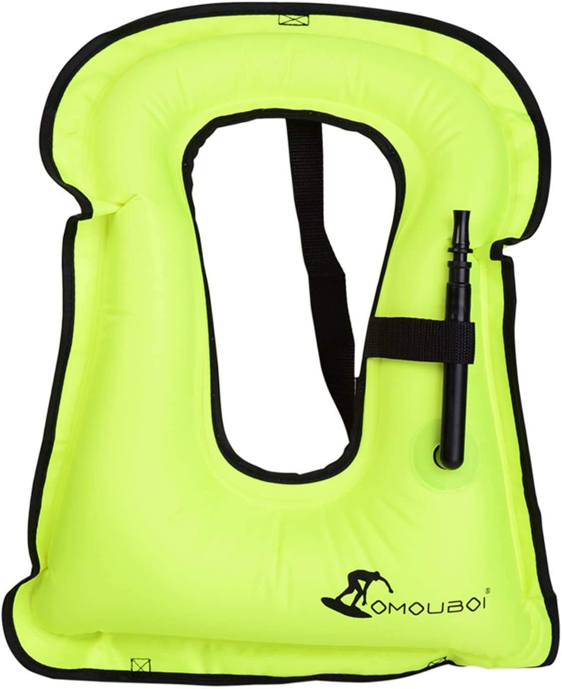 FORWEWAY Snorkel Vest Inflatable Buoyancy Vests for Portable Kayaking Buoyancy Vest for Drift Rescue,Rowing,Sailing,Snorkeling,Swimming,Outdoor Water (Green)