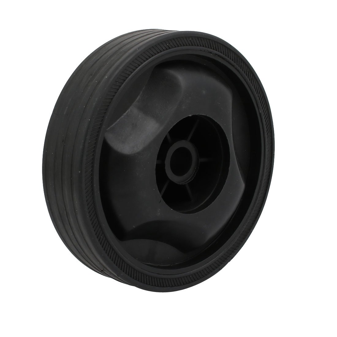 sourcingmap 115mm Dia Plastic Replacement Parts Wheel Casters Black for Air Compressor