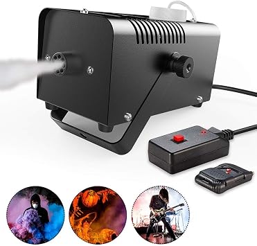 Amazon Co Jp ステージアクセサリーエフェクトマシン400ワットフォグマシン休日用の有線およびワイヤレスリモートコントロールを備えたスモークマシンledカラフルなスモークフォグ スポーツ アウトドア