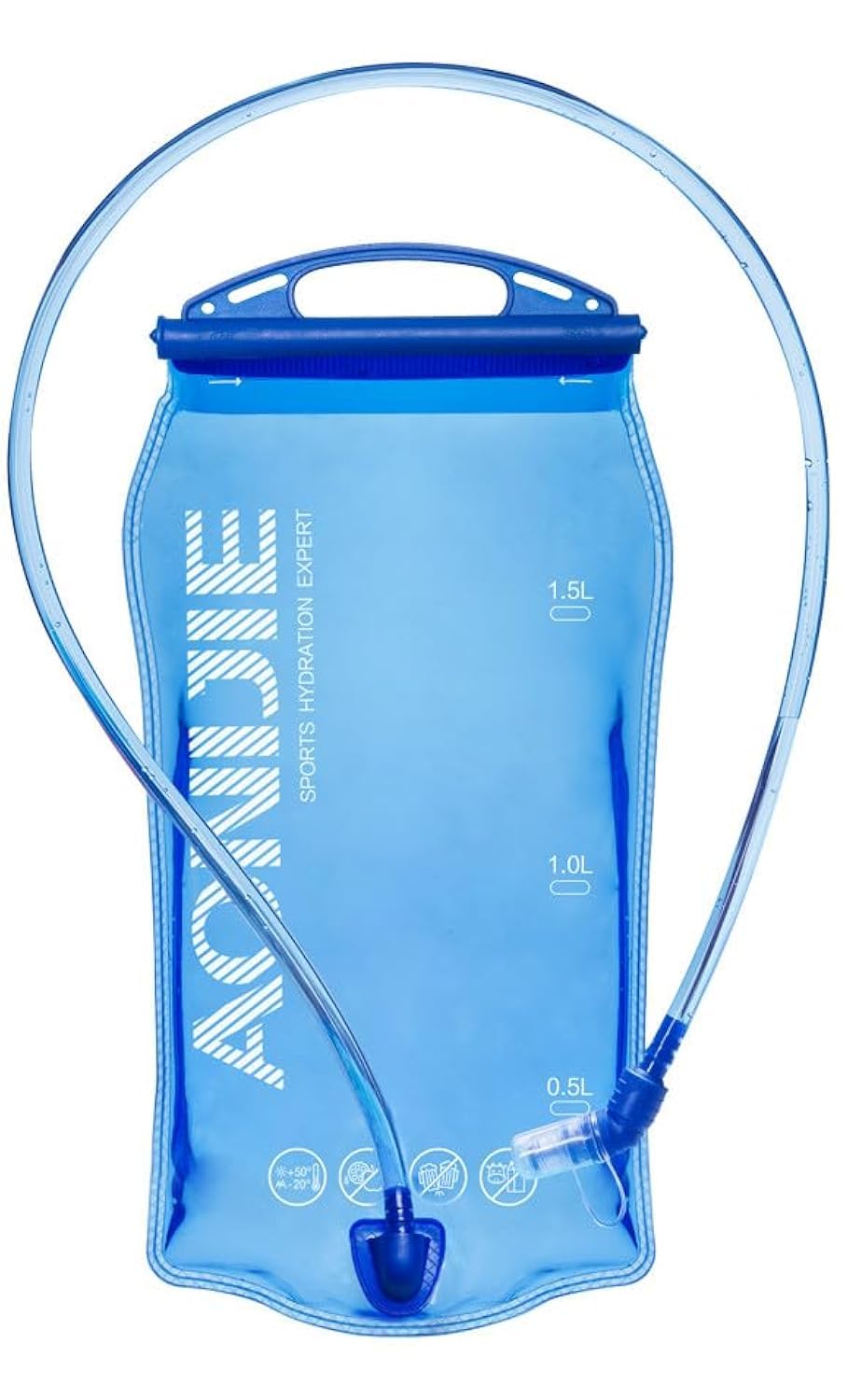 LOVARTS BEAUTY TPU 250ML/500ML PEVA 1L /1.5L /2L/3L Water Bladder Bottles Soft Flask Hydration bladder Leakproof Water Reservoirs for Backpacks Running Vest Pack (1.5L-PEVA)