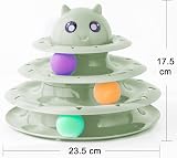 Suhaco 21 Pack Cat Toys Indoor Interactive Kitten Toy Roller 3 Level Green view 6
