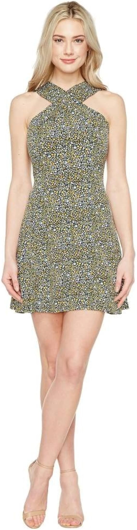 Amazon マイケル コース Michael Michael Kors レディース ワンピース ドレス ワンピース Quinn Cross Neck Dress 並行輸入品 服 ファッション小物 通販