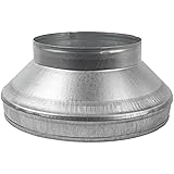 12" to 8" Inch Galvanized Steel Round Duct Reducer