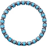 EDEN'S CALL Healing Crystal Stone Bucket Beads Bracelet Hematite Stretch Bracelet for Women and Men Handmade Jewelry Positive Energy Spiritual Gift