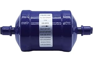 LCAPT EK-083S Liquid Line Filter Drier, 3/8 Inch Liquid Line Filter Drier Replacement for Heat Pump Air Conditioning, Refrige