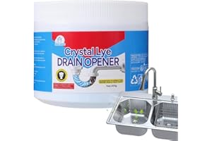 Crystal Lye Drain Opener, 200g Drain Clog Remover, Powerful Drains Clog Remover, Drains Pipe Unclogging Agent For Bathroom Ki
