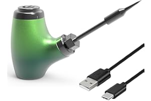 SHAARI Portable Electric Solder Iron Kit,1000mAh,Type-C Charging 30s Rapid Preheat Cordless Soldering Gun, Soldering Iron Kit for Electronics Welding and Repairing (Roseate Sky) (Green)