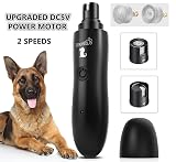 Pecute Lima de Uñas Eléctrica para Perro Grandes Mascotas, 2H de Carga USB Rápid