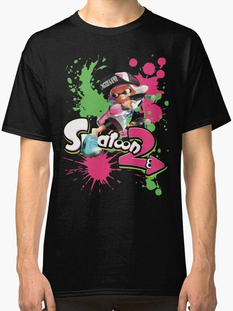 Splatoon 2 S T Shirt Black Gift For Woman Kitilan