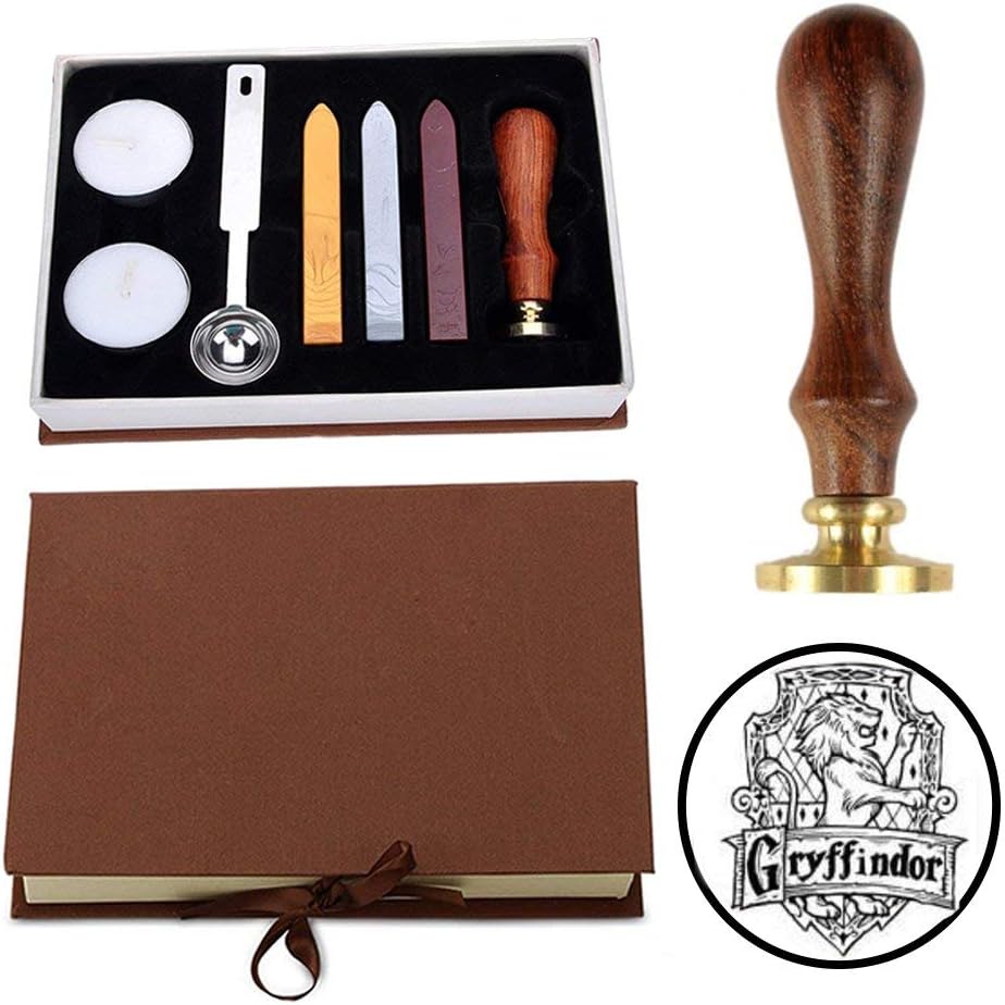 Wax Seal Stamp Kit DIY Retro Stamp Maker Kit Great Gift for Birthday Christmas Themed Party (GFD KIT)
