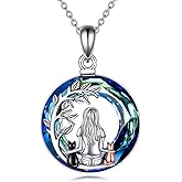 YFN Cat Necklace Sterling Silver Jewelry for Women Cat Jewelry Gifts