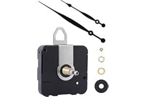 MakerTick High-Torque Clock Movement Kit – Long Shaft Mechanism with 8 inch Hands, Battery-Operated Motor for 17'' to 20'' Large Wall Clocks, DIY Repair & Replacement