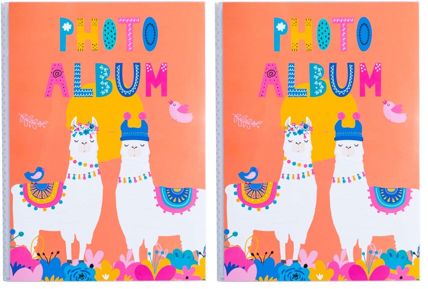 Grupo Erik Official Llama Photo Album - 6x4 / 10x15 cm - Family Album 36 Pockets - Friend Gifts - Llama Gifts - 6x4 36 Photos - Slip In (Pack of 2) — image 1